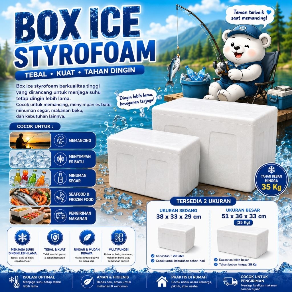 [JJP] KHUSUS INSTANT SURABAYA Box es besar Dan tanggung / box es mancing / box es minuman / box es b