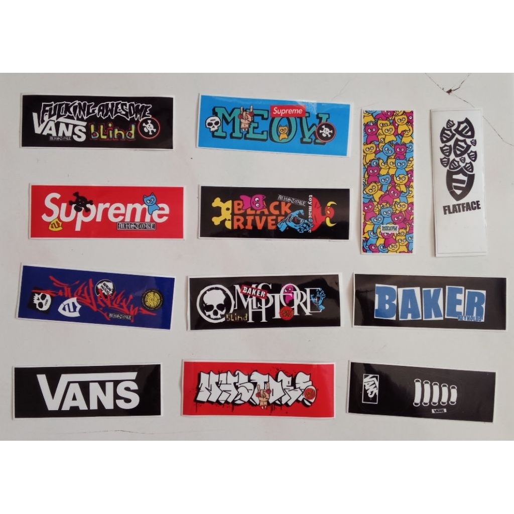 #2 (New Design) Sticker Vinyl Deck Fingerboard Tech deck Blackriver Baker Primitive Santa Cruz