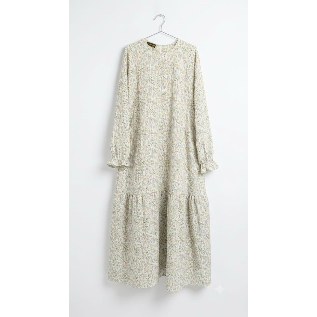 Gamis Crinkle Bunga Cantik