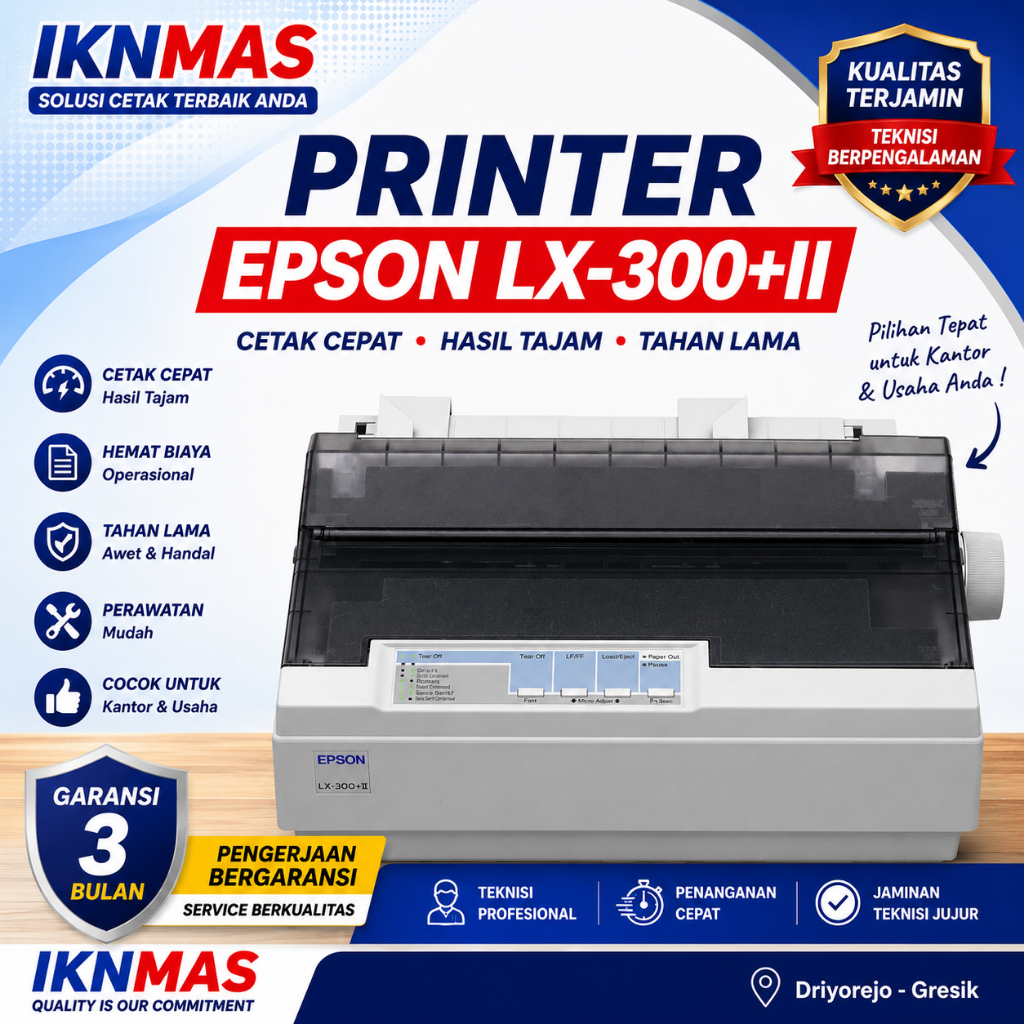 Printer Epson LX 300 + II Bekas Siap Pakai (Barang 8)