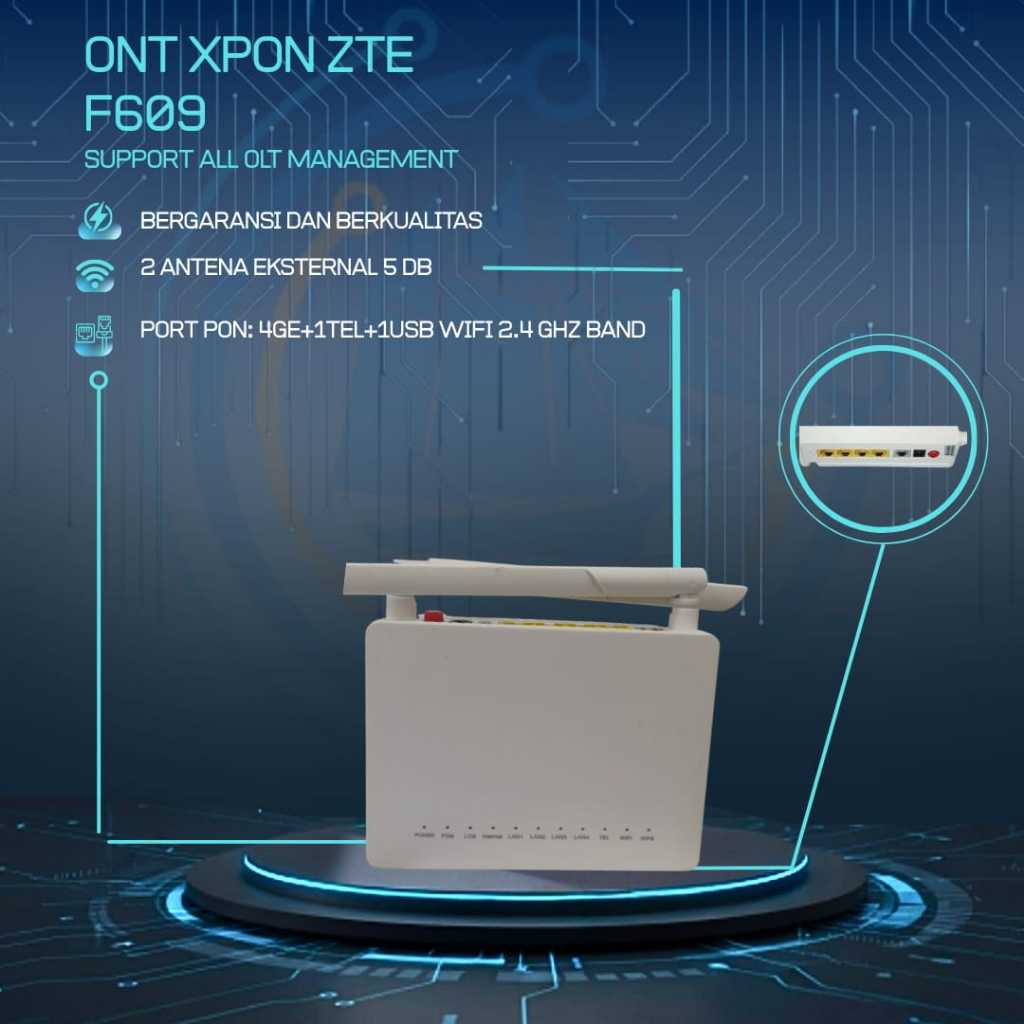 ONT XPON ZTE F609 V9 USED