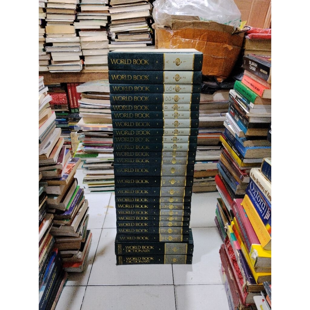 THE WORLD BOOK ENCYCLOPEDIA 1-22 & WORLD BOOK DICTIONARY A-Z