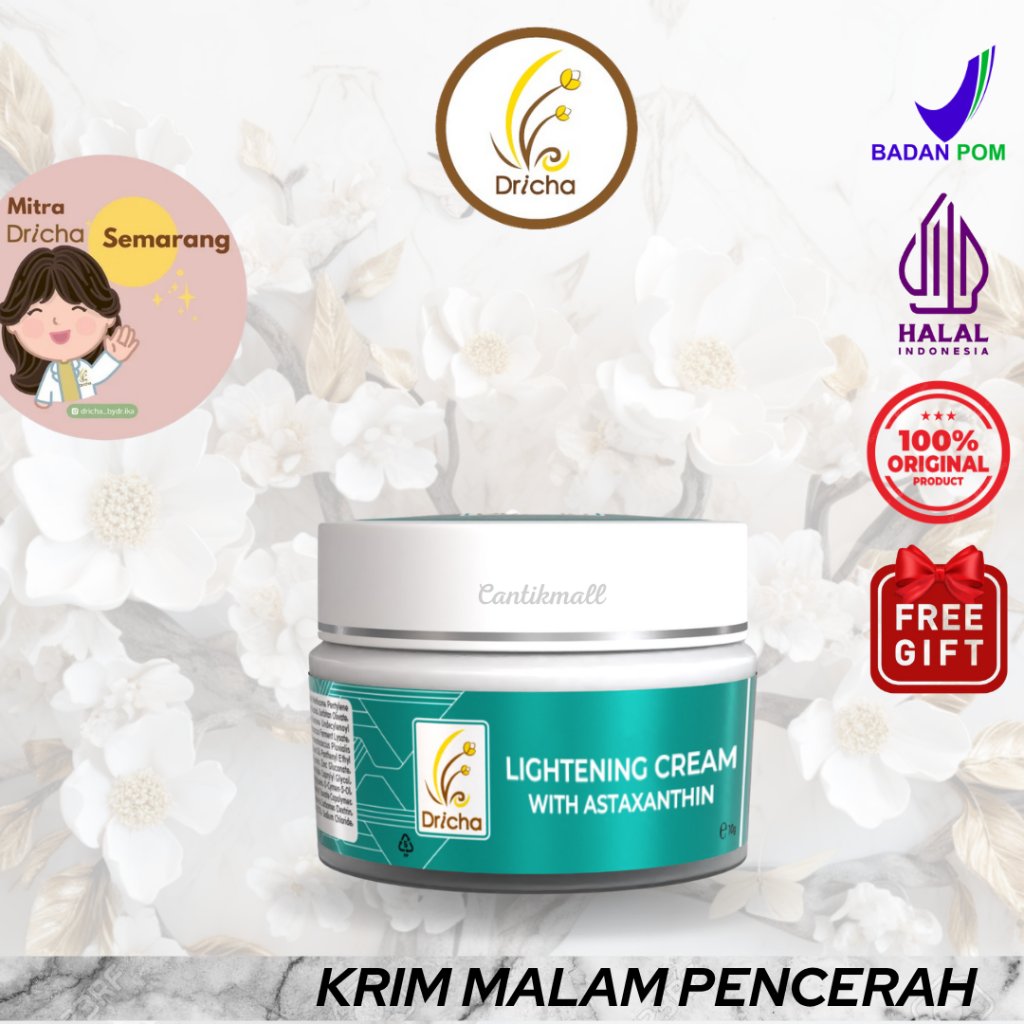DRICHA LIGHTENING CREAM KRIM FLEK BPOM by DR IKA