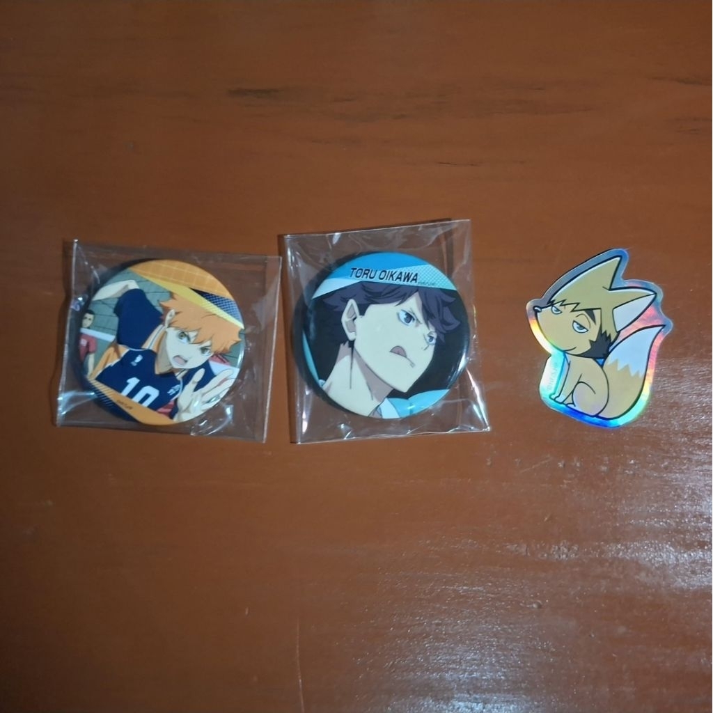 Haikyuu Merch Official & Fanmerch Hinata, Oikawa, Akaashi, Atsumu, Bokuto, Kenma (Pin, Postcard, Sti