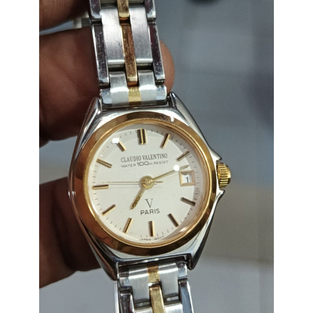 jp525 Jam tangan wanita CLAUDIO VALENTINO Paris quartz movement