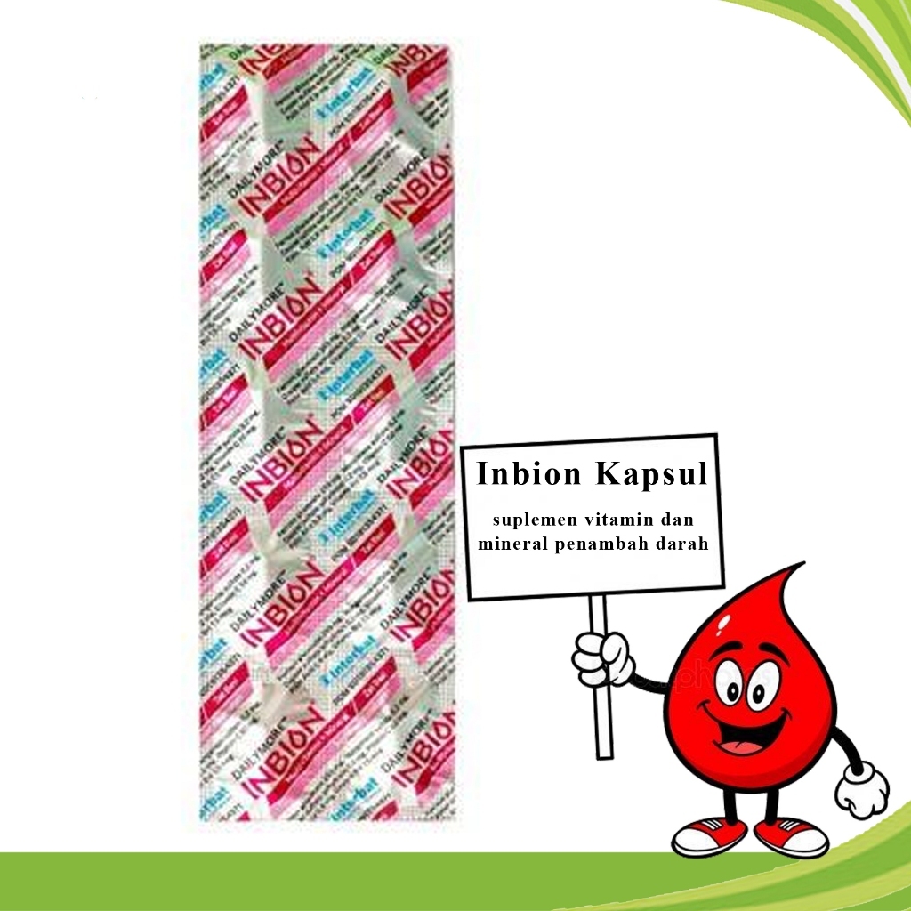INBION KAPSUL PER STRIP TAB TAMBAH DARAH MUTIVITAMIN MINERAL