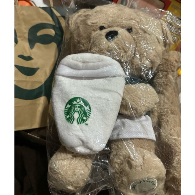 Teddy Bear Starbucks starbuck bearista tas sling bag limited edition