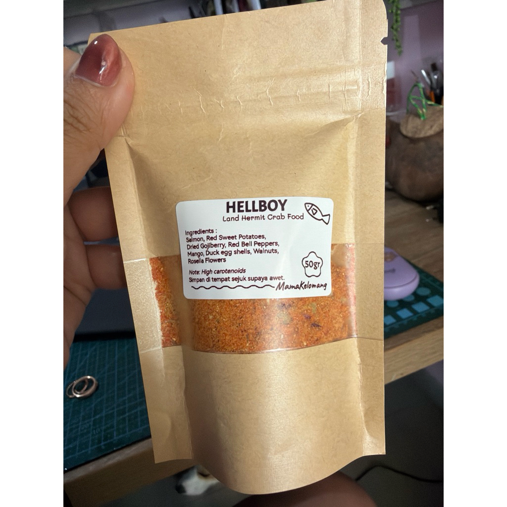 Mix Meal HELLBOY MAKANAN KELOMANG MERAH/ High Carotene Net 50gr