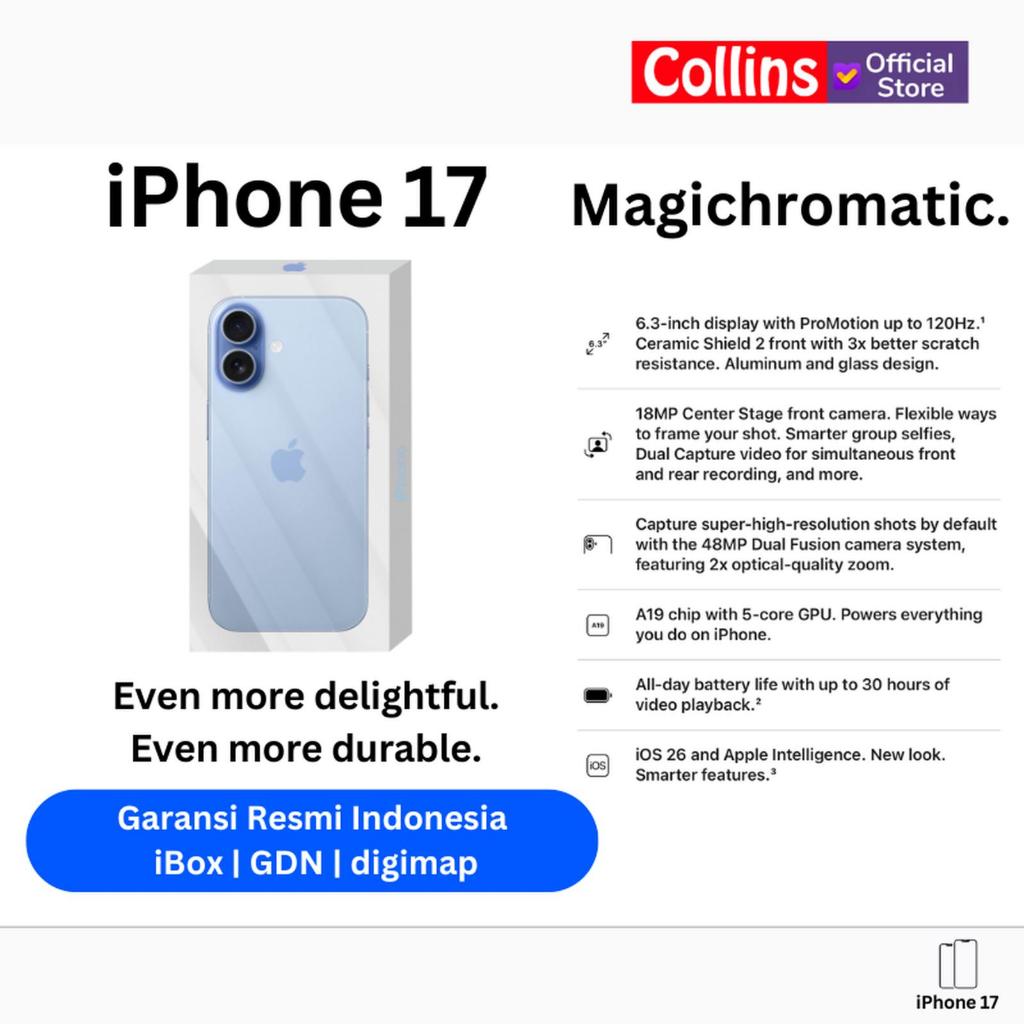 Apple iPhone 17 512GB - Garansi Resmi Indonesia