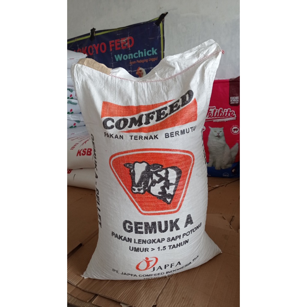 KONSENTRAT SAPI GEMUK A COMFEED | Konsentrat Gemuk A kemasan 1kg | Konsentrat Penggemukan | Pelet Pe