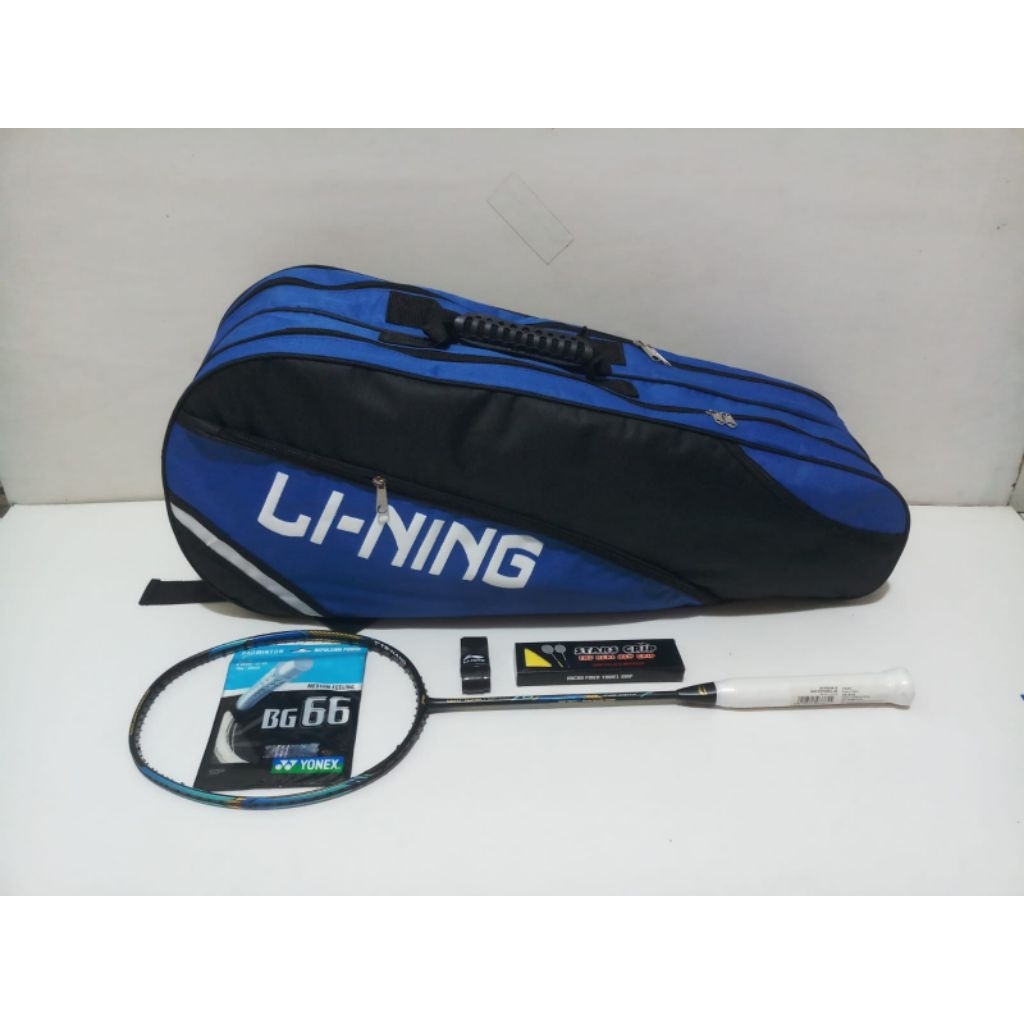 RAKET BADMINTON LINING WINDSTORM 76 FULL CARBON