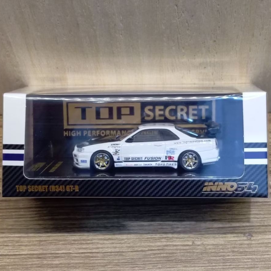 INNO64 TOP SECRET (R34) GT-R WHITE INNO 64