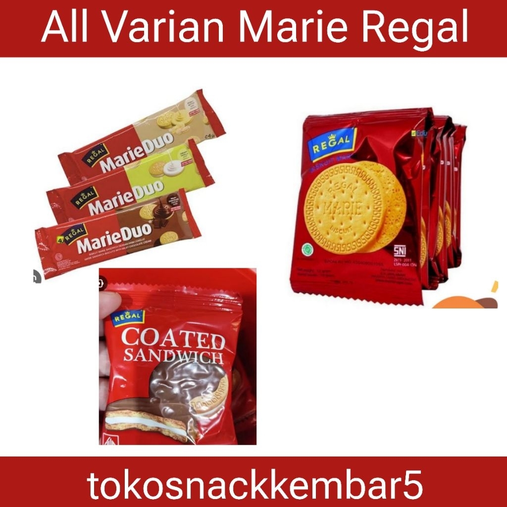 REGAL MARIE DUO PACK ISI 12 Marie Regal Renceng Marie Regal Coated Sandwich All Varian Regal