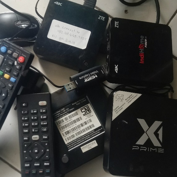 STB X1 Prime Non Root Fullset Dengan Remote Voice Ori