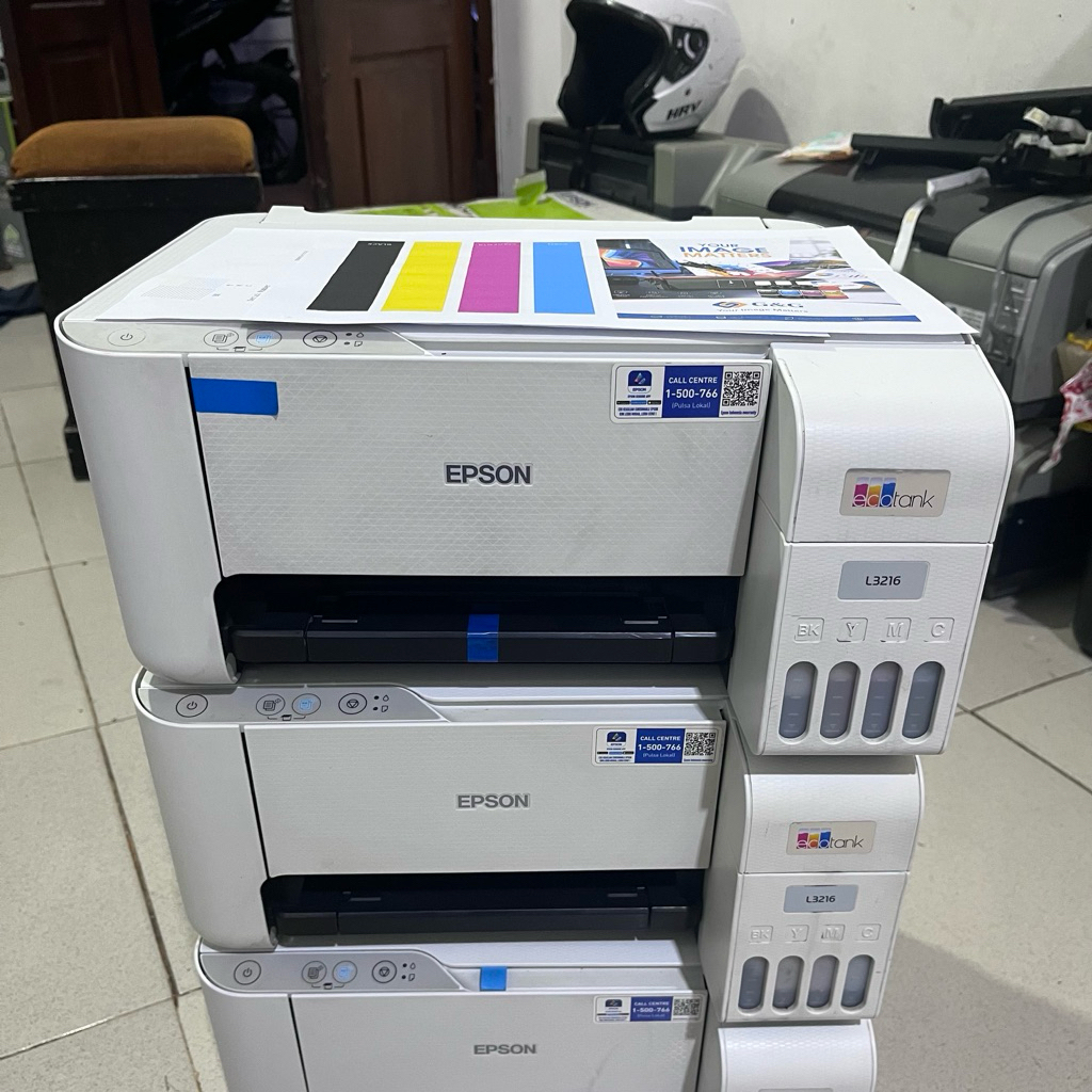 Epson Printer L3216/L3210 Warna Putih (Multifungsi) Printer Murah Print,Scann,Copy Printer EcoTank