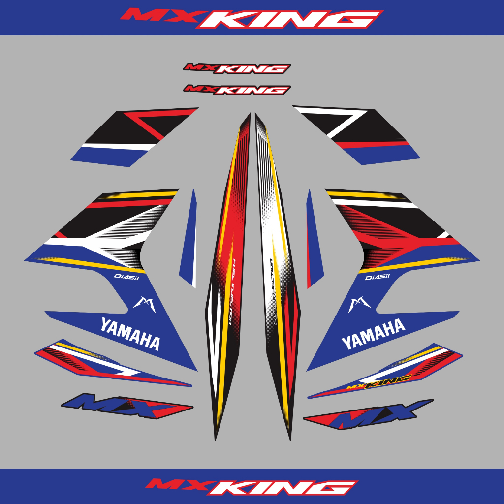 STRIPING YAMAHA MX KING 2026 BIRU