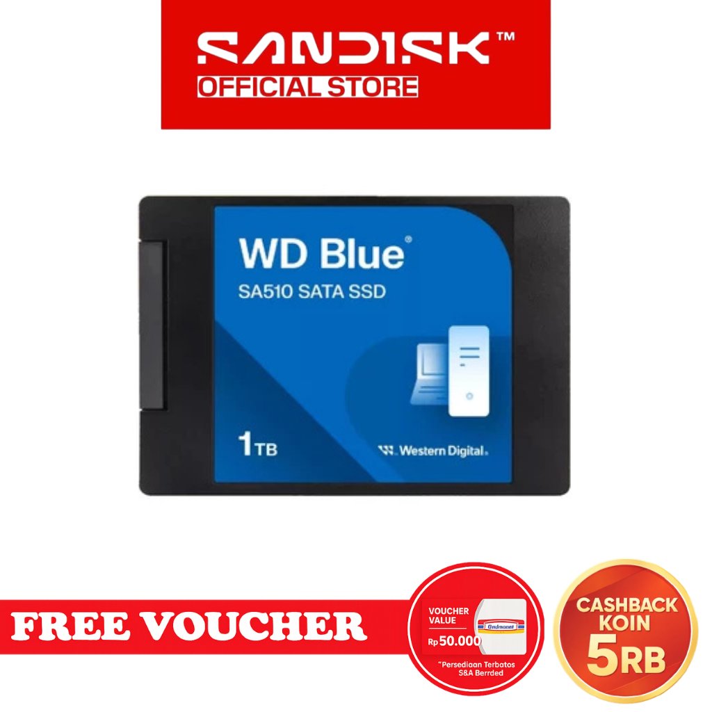 WD Blue SSD SA510 Internal 2TB / 1TB / 500GB / 250GB  SATA III 2.5"
