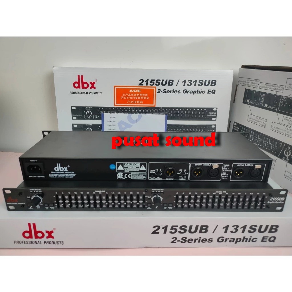 DBX EQUALIZER DBX 215 + SUB DBX  215SUB  DBX215SUB / dbx 215 sub /  dbx215sub GRADE A