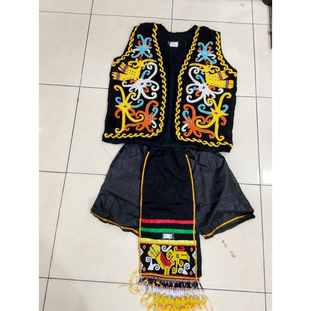 Baju + cawat manik cowo