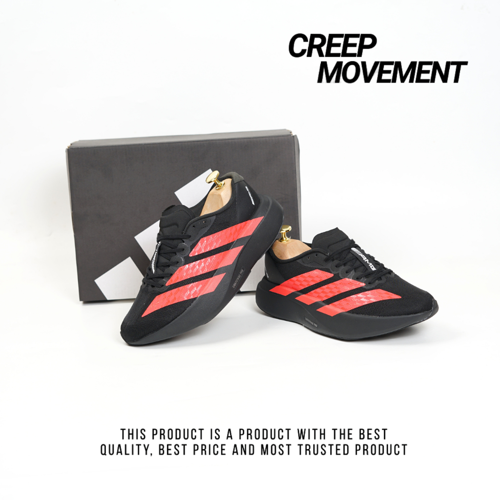 CREEPMOVEMENT - Sneakers Men's AMG x A D I Z E R 0 EV0 SL Black Lucid Red 100% BNIB