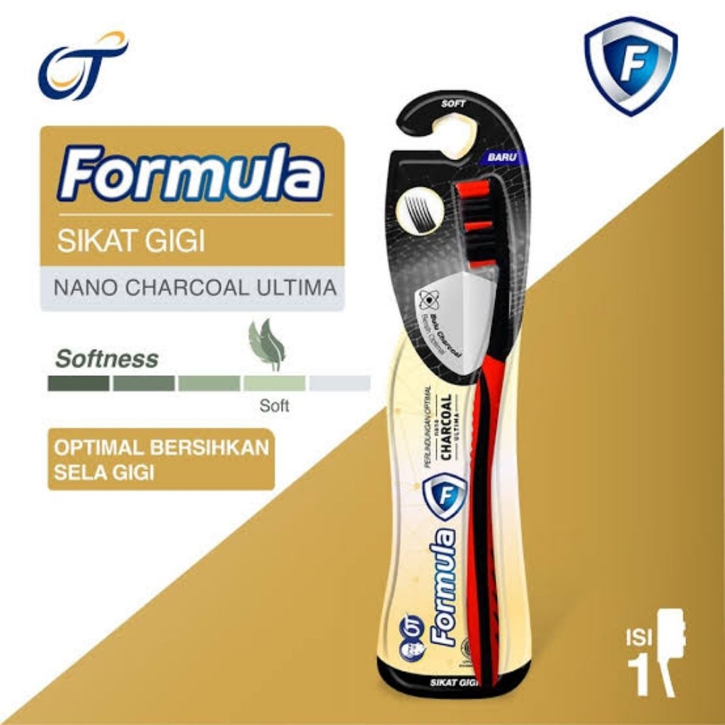 Formula sikat gigi nano charcoal - formula sikat gigi nano charcoal soft