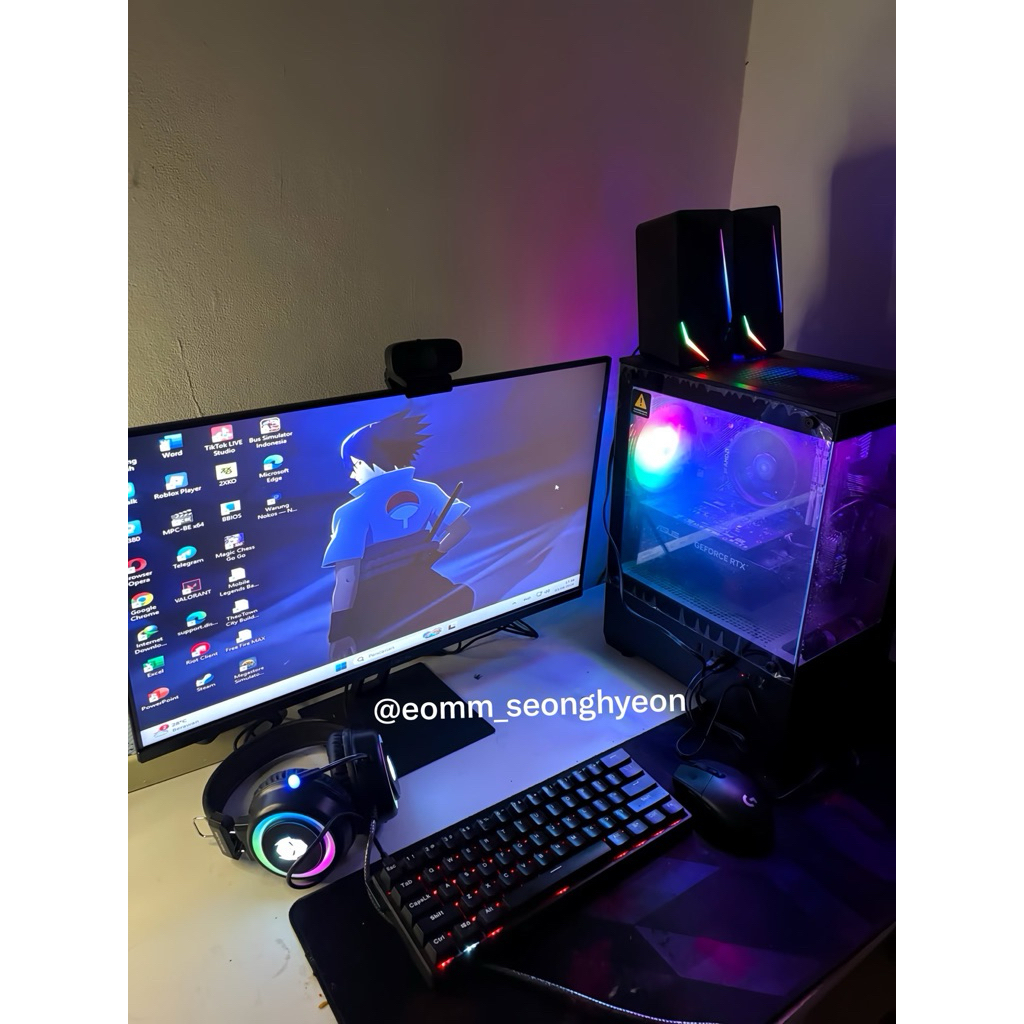 pc gaming full set + monitor