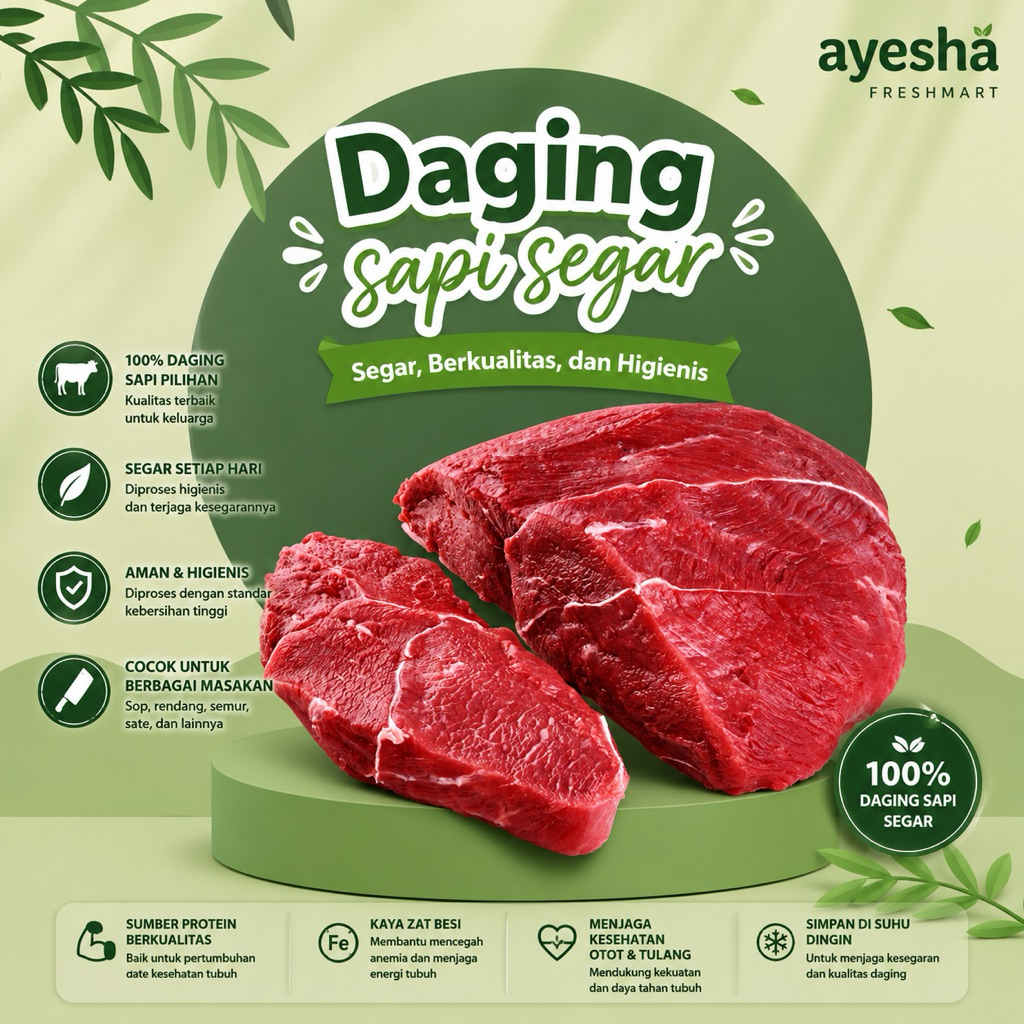 Daging sapi segar