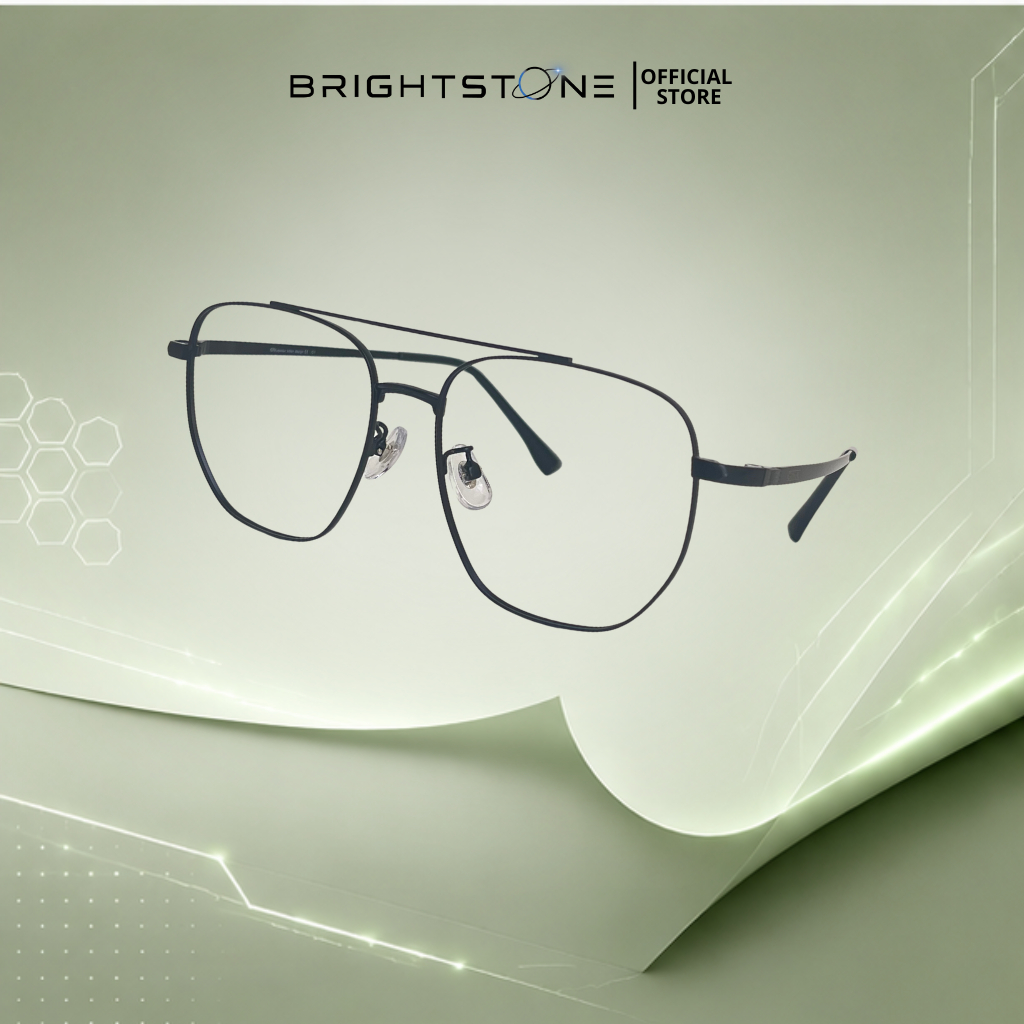 Brightstone Eyewear - Frame Kacamata Pria Aviator GNA Prince Original