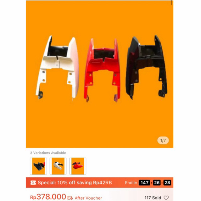 body belakang rgr sprinter - cover lampu belakang rgr - body rgr