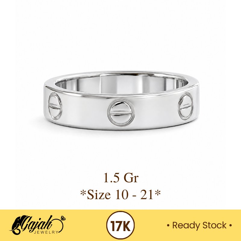 Cincin Emas 17K - 1.5 Gram S1419