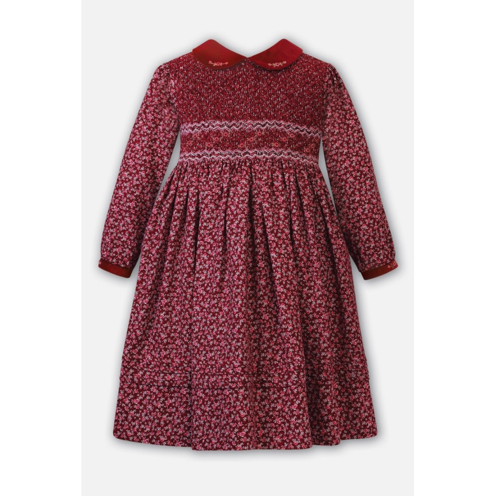 Smocked Dress Bunga-bunga Sarah Louise Not Bonjour Diary