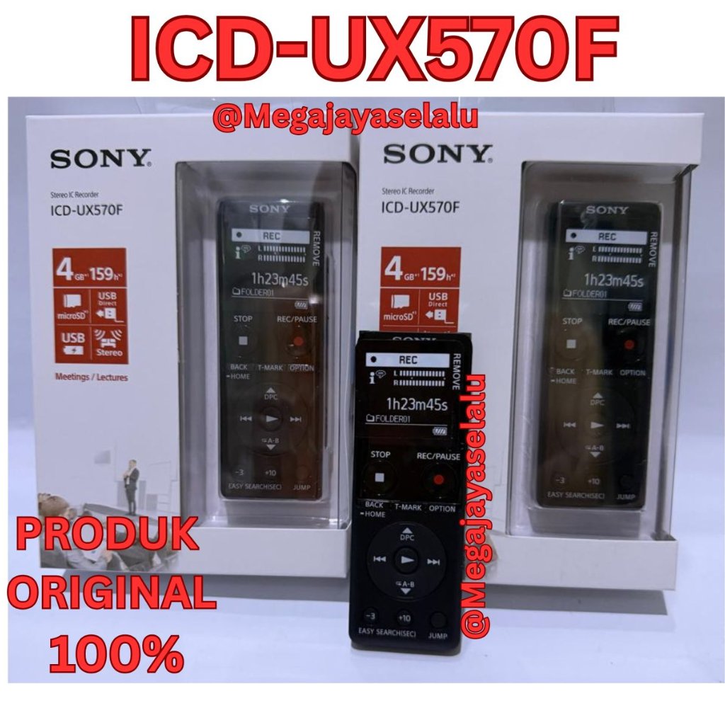 Voice Recorder Sony ICD-UX570F
