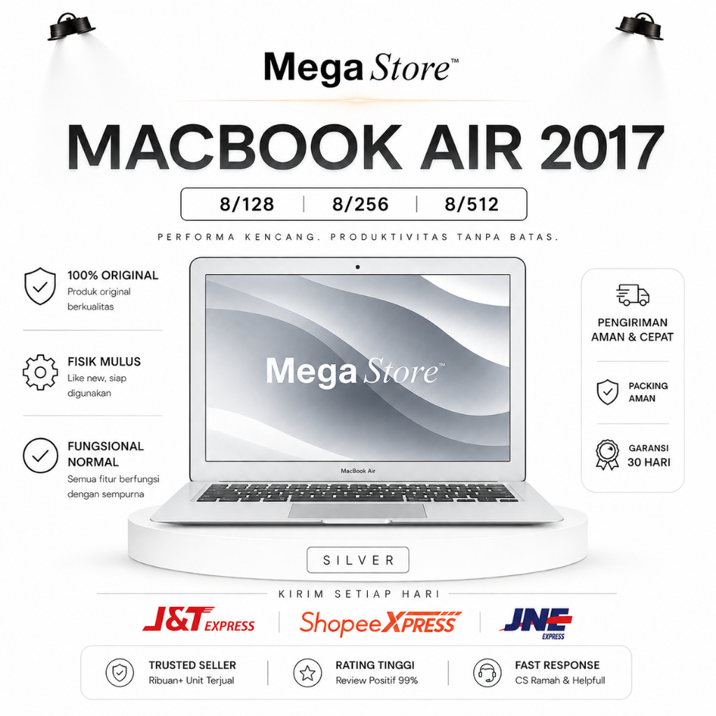 MacBook Air 2017 | Laptop Apple Second Original | Intel Core i5 | RAM 8GB | SSD 128GB 256GB | Laptop
