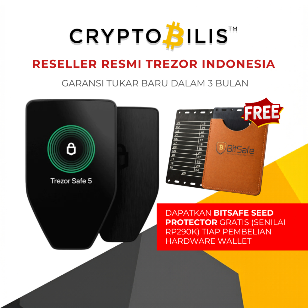 Trezor Safe 5 - Reseller Resmi Trezor CryptoBilis Indonesia