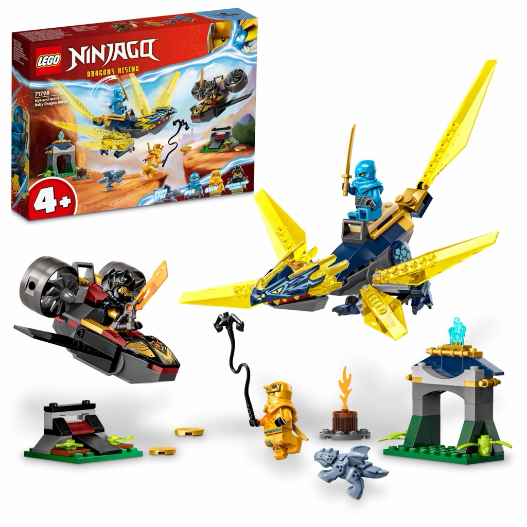 LEGO 71798 NINJAGO NYA & ARIN’S BABY DRAGON WAR / MAINAN ANAK BALOK SUSUN NINJA GO / HADIAH KADO ULT