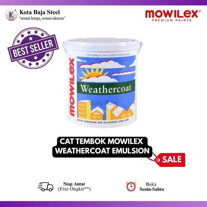 Cat Tembok Eksterior MOWILEX WEATHERCOAT / Cat Tembok Eksterior MOWILEX WEATHERCOAT