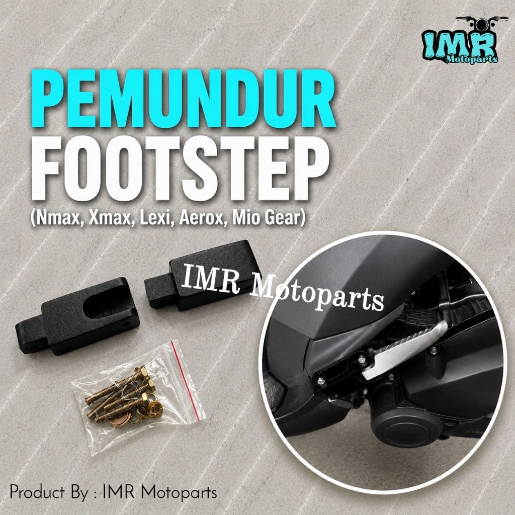 Extension Footstep / Sambungan Footstep / Pemundur Footstep . PNP Nmax, Xmax, Lexi, Aerox, Fazio, Mi