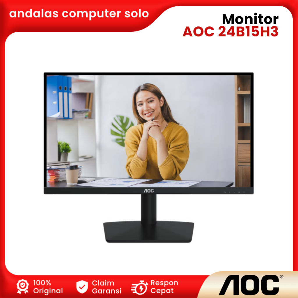 AOC 24B15H3 Monitor IPS FHD 23.8 inch 120Hz Gaming Monitor