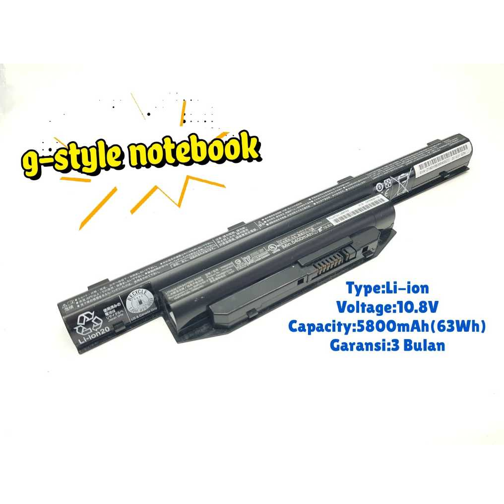 Baterai Laptop Fujitsu AH544 A544 E733 E734 E743 E744 AH555 S904 A553/H FPCBP416 FPCBP343 FMVNBP229A