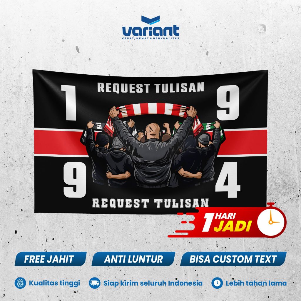 BENDERA SUPORTER BEBAS REQUEST | BENDERA KOMUNITAS | BENDERA KAIN