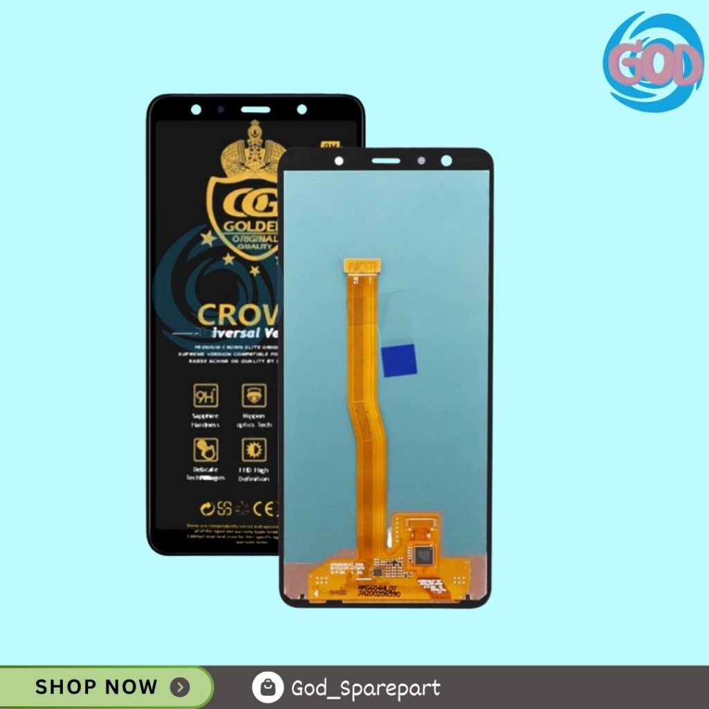 LCD TOUCHSCREEN SAMSUNG GALAXY A7 2018 A750 FULLSET COMPLETE ORIGINAL / LCD SAMSUNG A7 2018 / LCD SA