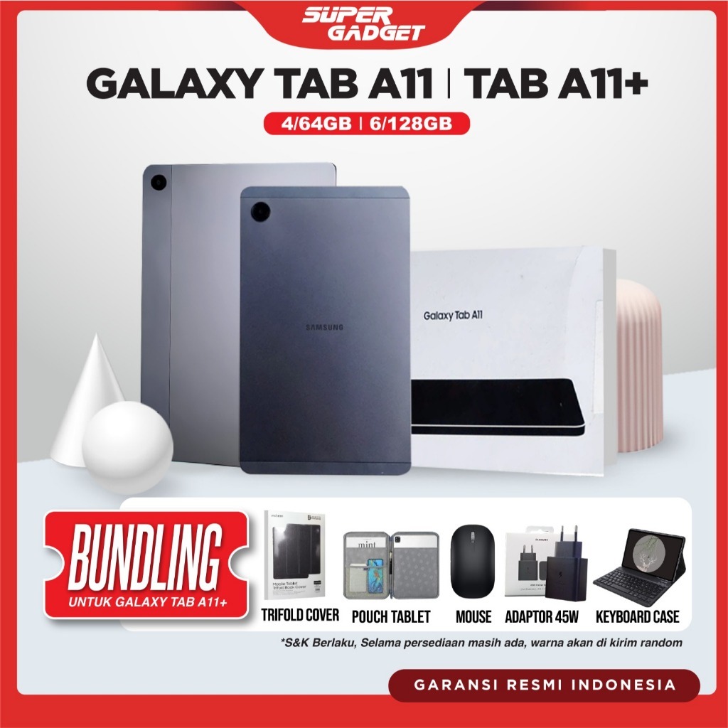 Samsung Galaxy Tab A11 A11+ Wifi 4G 5G 4/64 GB 6/128 GB 4GB 64GB 128GB Tablet