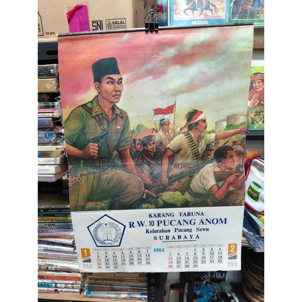 KOLEKSI KALENDER LAMA KALENDER JADUL KALENDER TAHUN 1984 KARANG TARUNA PUCANG ANOM SURABAYA