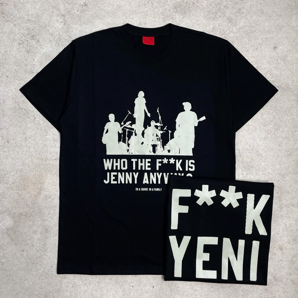 Kaos Band FSTVLST JENNY "Who The Fk Is Jenny" Cotton Combed 24s T-Shirt Band Indie Vintage Oversize 