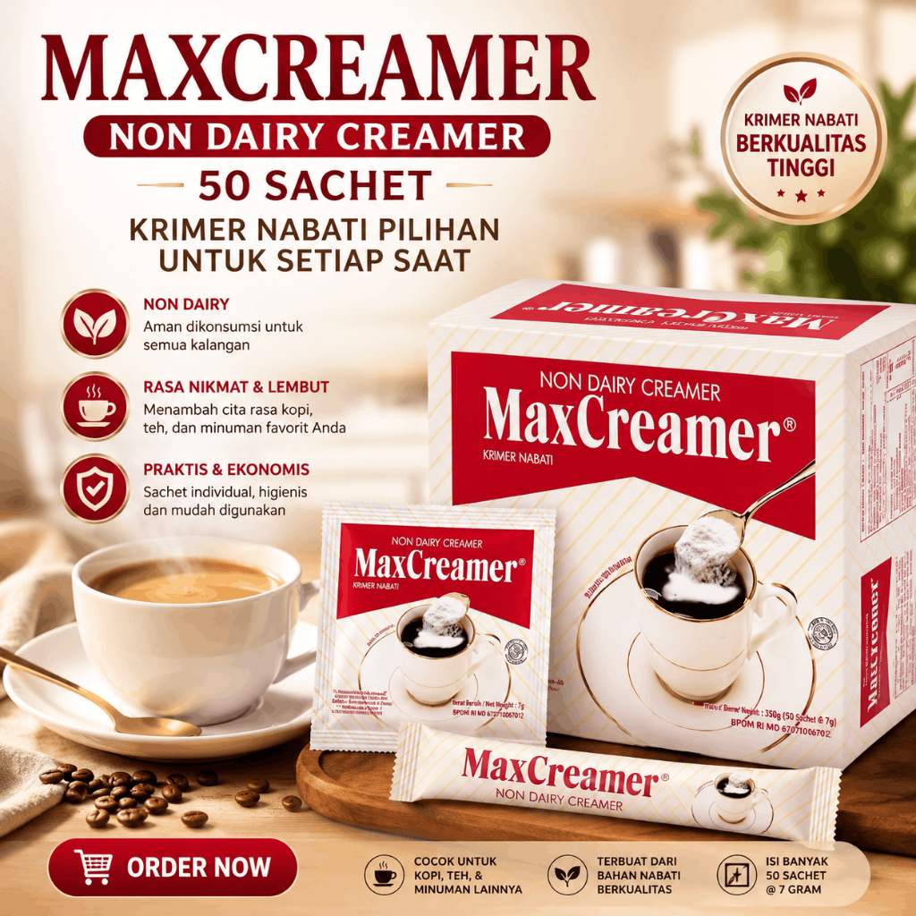 Max Creamer Susu / Susu Creamer Kemasan Sachet (Isi 50 Sachet)