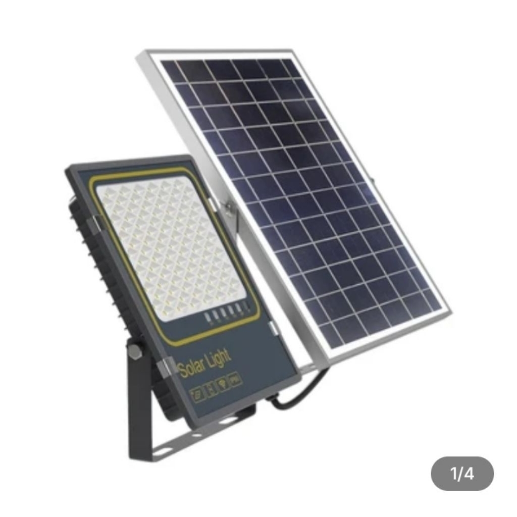 Krisbow Lampu Sorot LED Solar Vertical 25 Watt 2500 Lumen - Hitam
