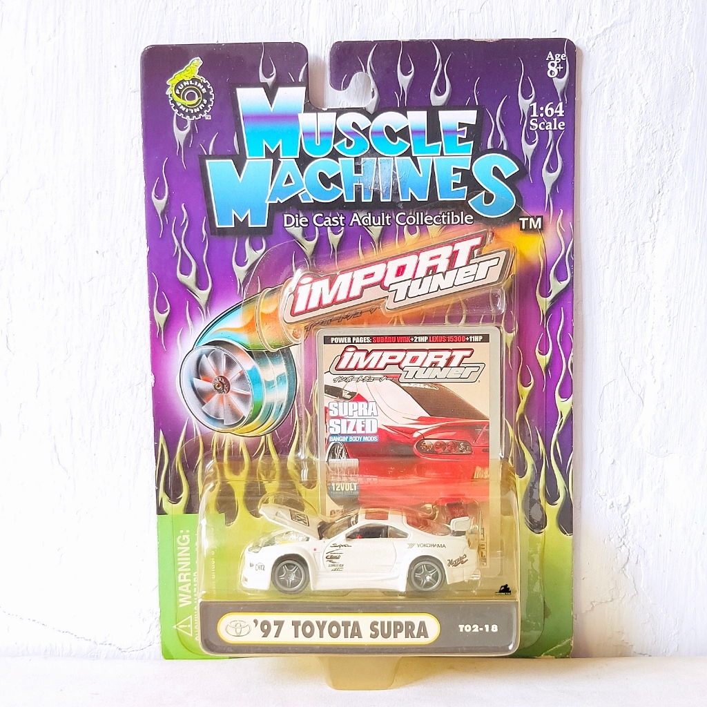 MUSCLE MACHINES 97 TOYOTA SUPRA WHITE