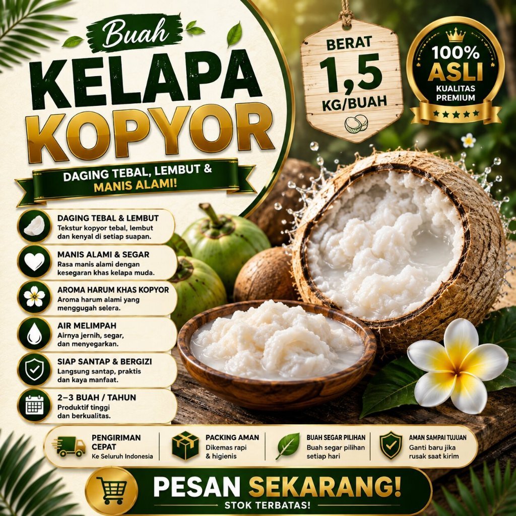 TERPERCAYA  Kelapa Kopyor Thailand - Kelapa Kopyor Tts - Kelapa Kopyor Tayu