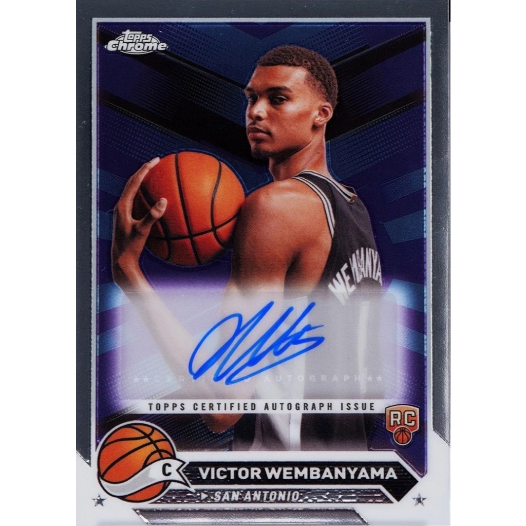 Fullprint Replica 2023 TOPPS CHROME TOPPS CHROME AUTOS #CGVW VICTOR WEMBANYAMA