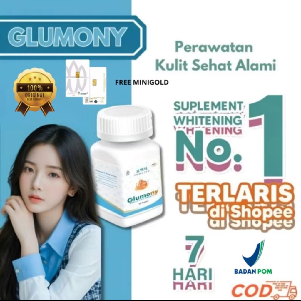 glumony pemutihan badan paling ampuh mencerahkan kulit wajah 10x lebih cepat mencerahkan